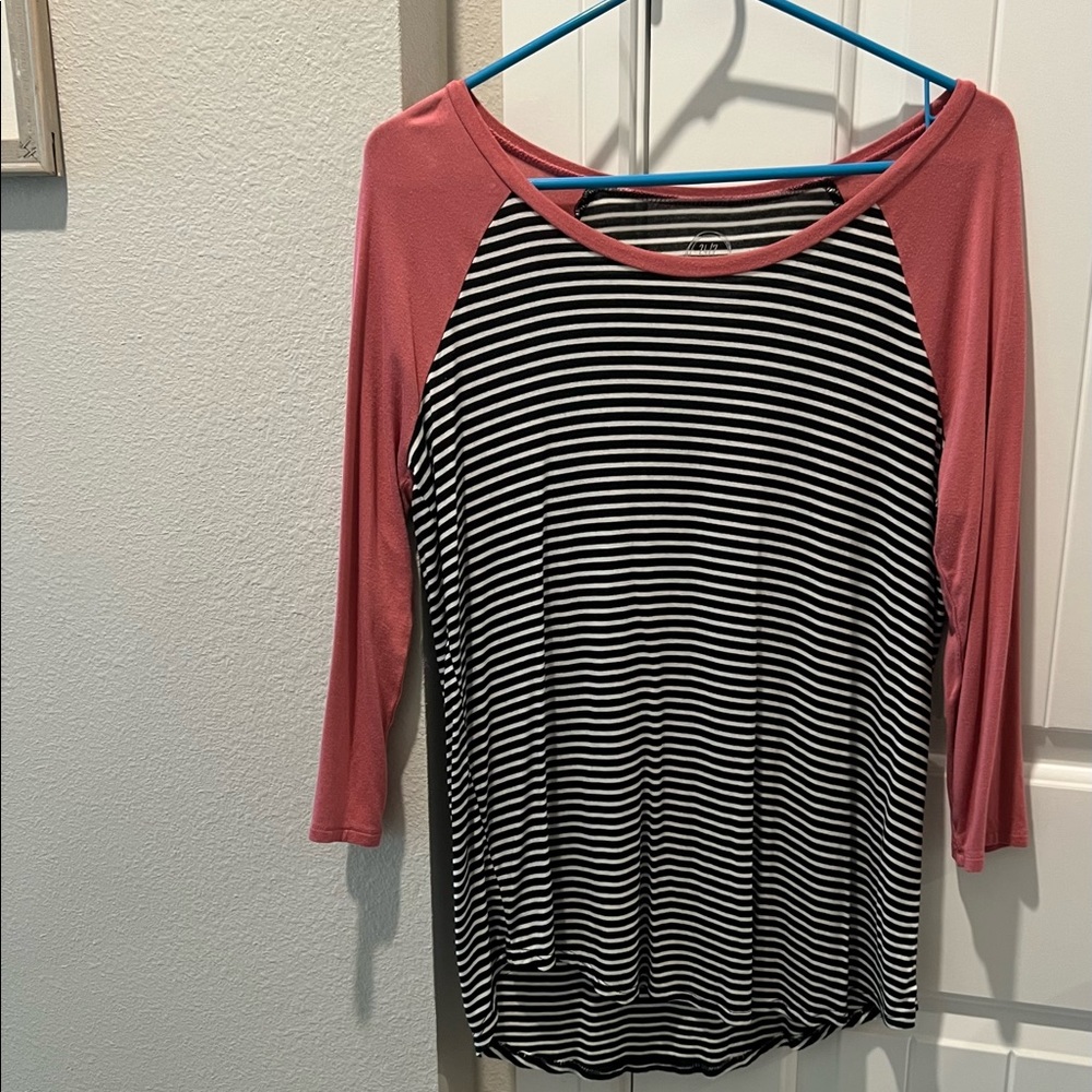 Maurices - Pink top with stripes